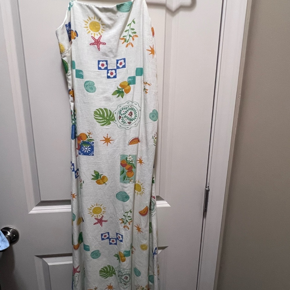 Colorful Patterned Maxi Dress